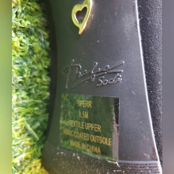 Thalia sodi black wedges, worn once size 8.5 FLAW - Picture 6 of 8